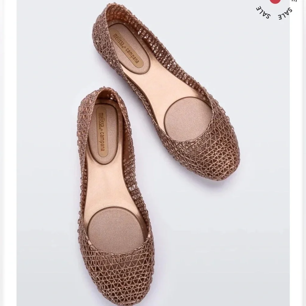 MELISSA brown Campana flat size 7 - Picture 2 of 5